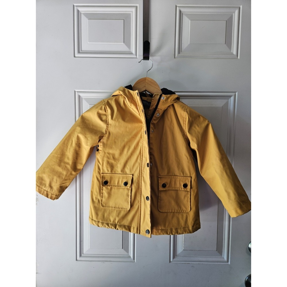 Urban Republic Toddler 3T Mustard Yellow‎ Hooded Sherpa Lined Jacket Coat